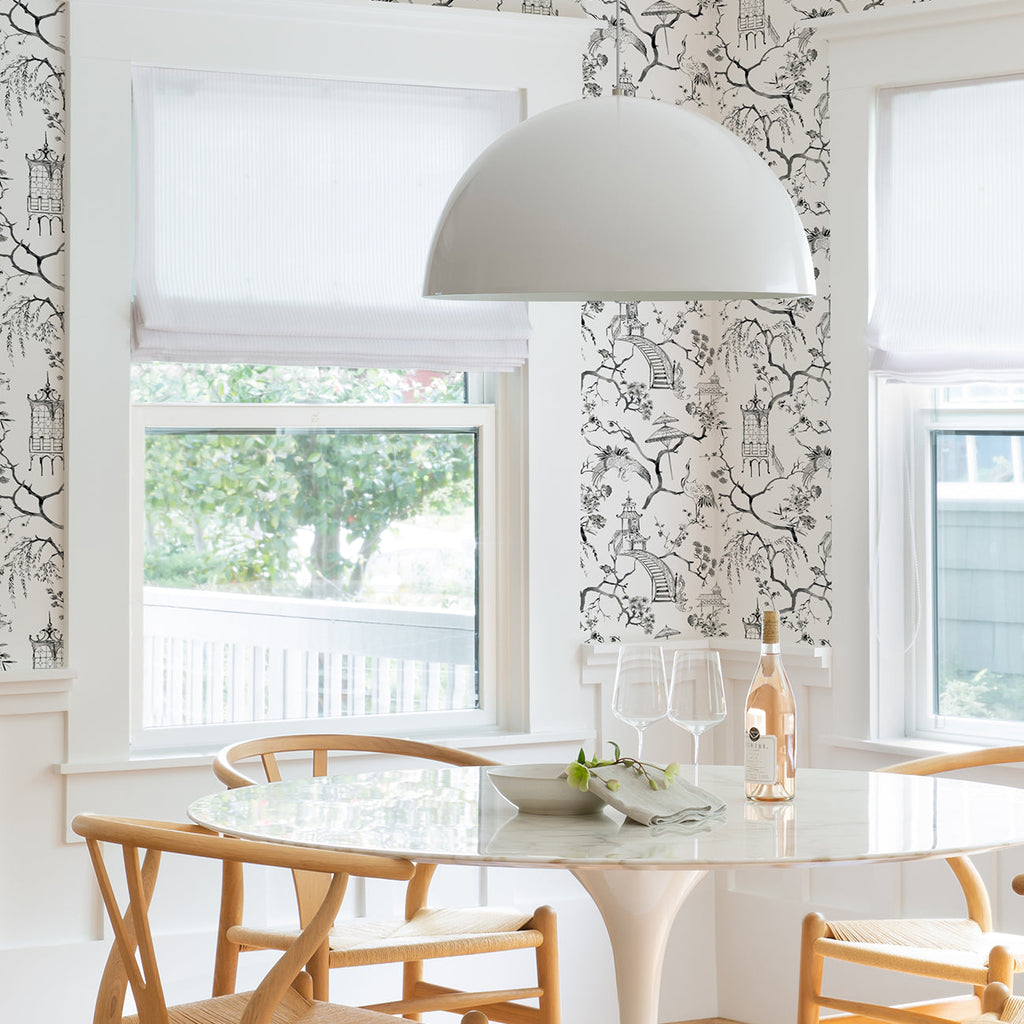 Serena Chinoiserie Wallpaper wallpaper detail or room view