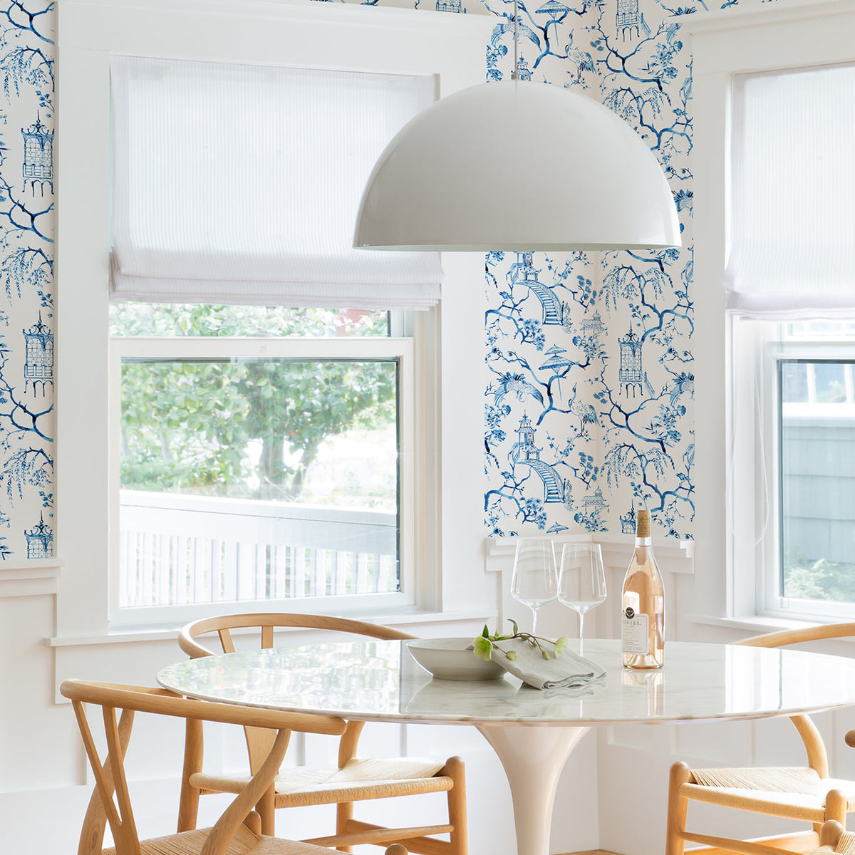 Serena Chinoiserie Wallpaper wallpaper detail or room view