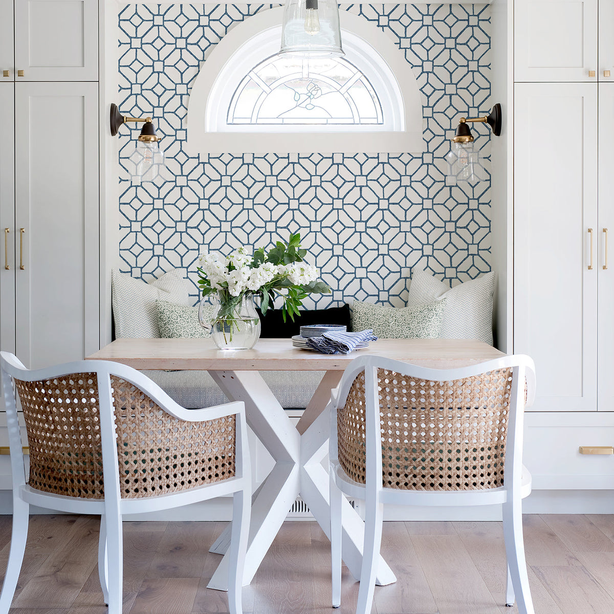 Addis Trellis Wallpaper wallpaper detail or room view