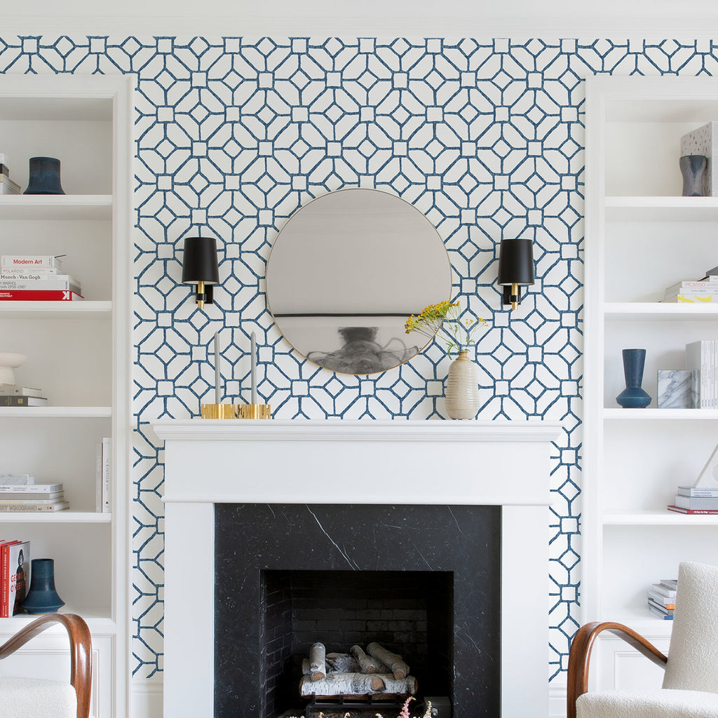 Addis Trellis Wallpaper wallpaper detail or room view
