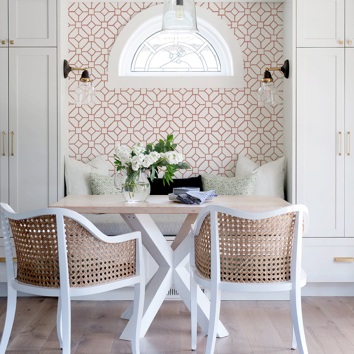 Addis Trellis Wallpaper wallpaper detail or room view