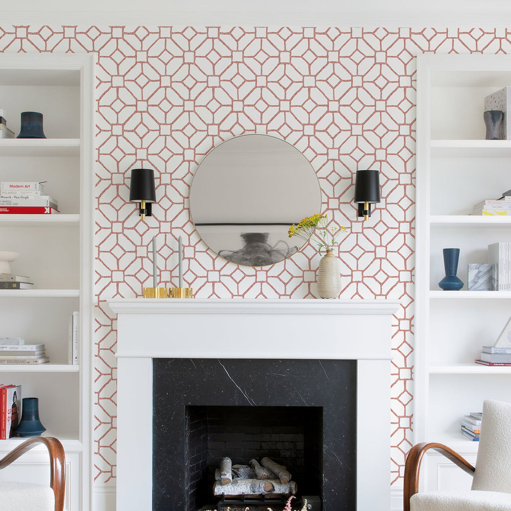 Addis Trellis Wallpaper wallpaper detail or room view