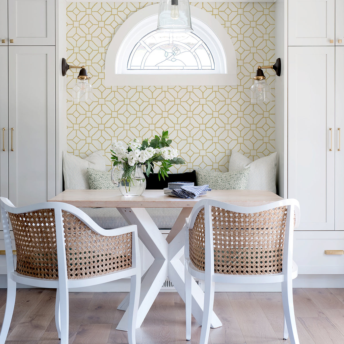 Addis Trellis Wallpaper wallpaper detail or room view