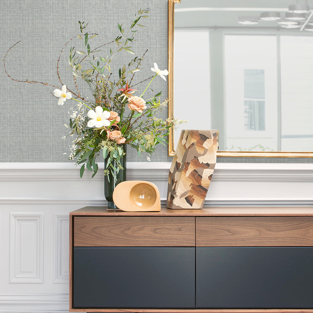 Kantera Fabric Texture Wallpaper wallpaper detail or room view