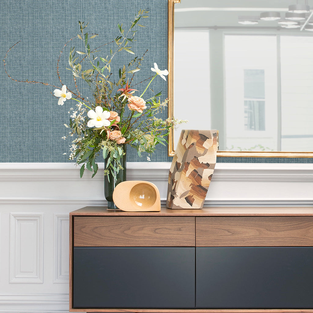 Kantera Fabric Texture Wallpaper wallpaper detail or room view