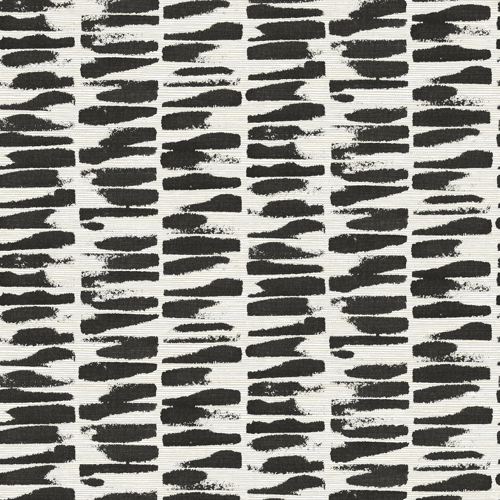 Myrtle Abstract Stripe Wallpaper in Black