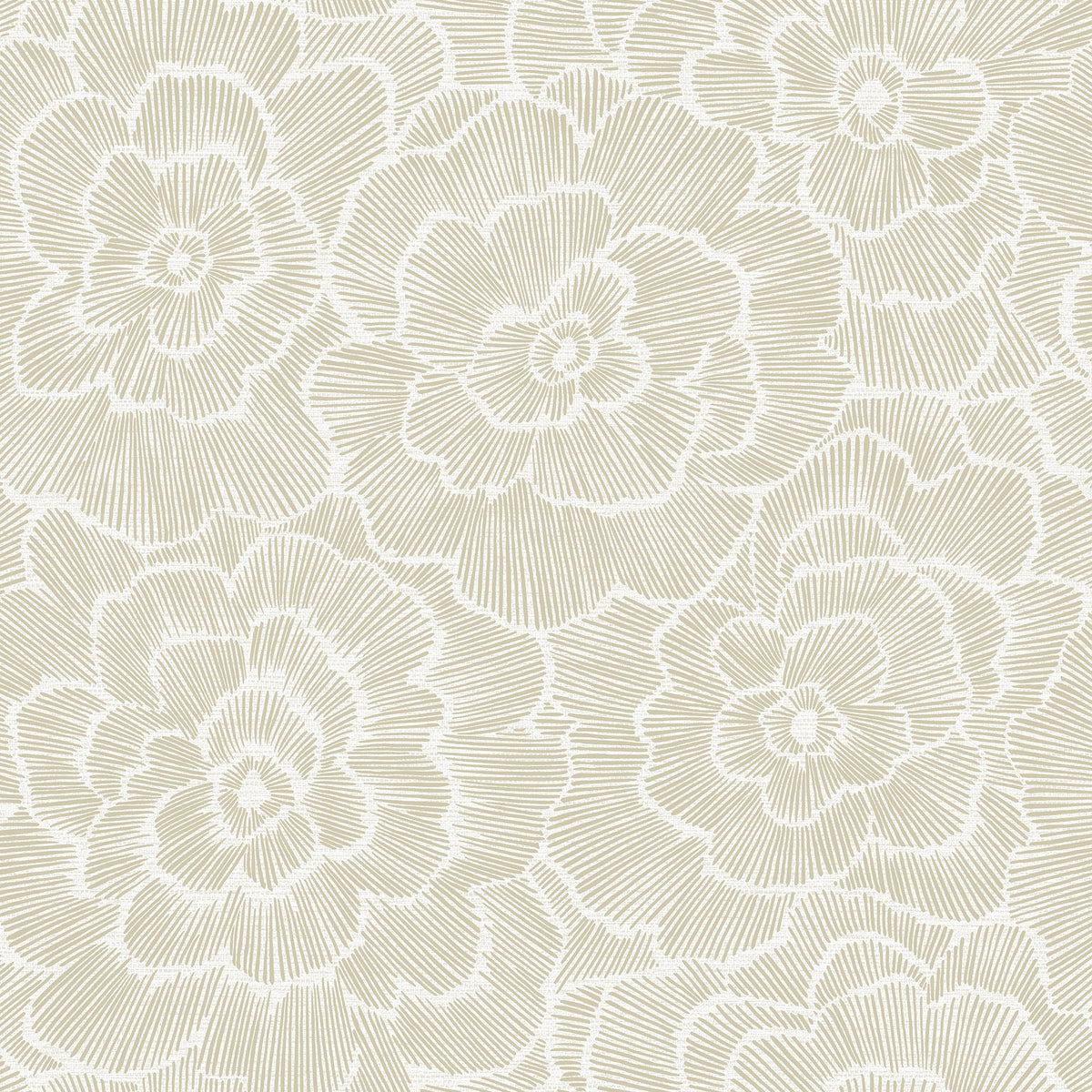 Periwinkle Textured Floral Wallpaper in Stone