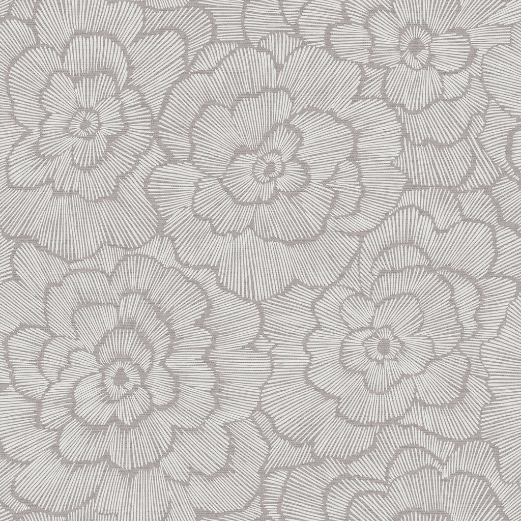 Periwinkle Textured Floral Wallpaper wallpaper detail or room view