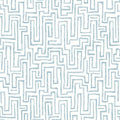 Ramble Geometric Wallpaper in Blue