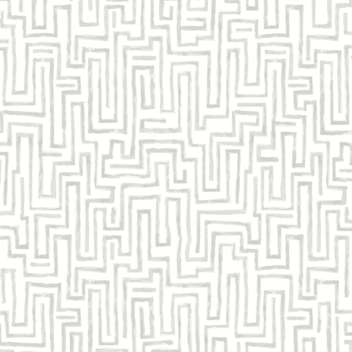 Ramble Geometric Wallpaper in Grey