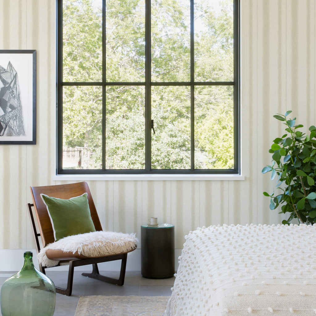 Alena Soft Stripe Wallpaper wallpaper detail or room view
