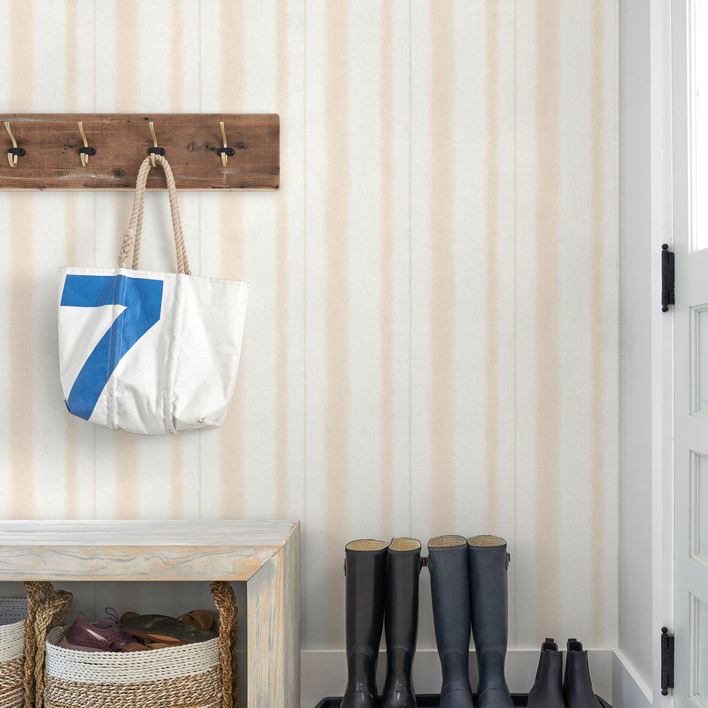 Alena Soft Stripe Wallpaper wallpaper detail or room view