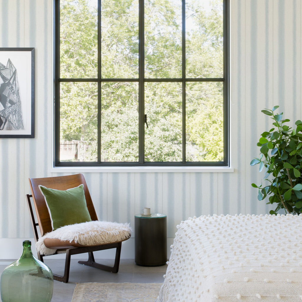 Alena Soft Stripe Wallpaper wallpaper detail or room view