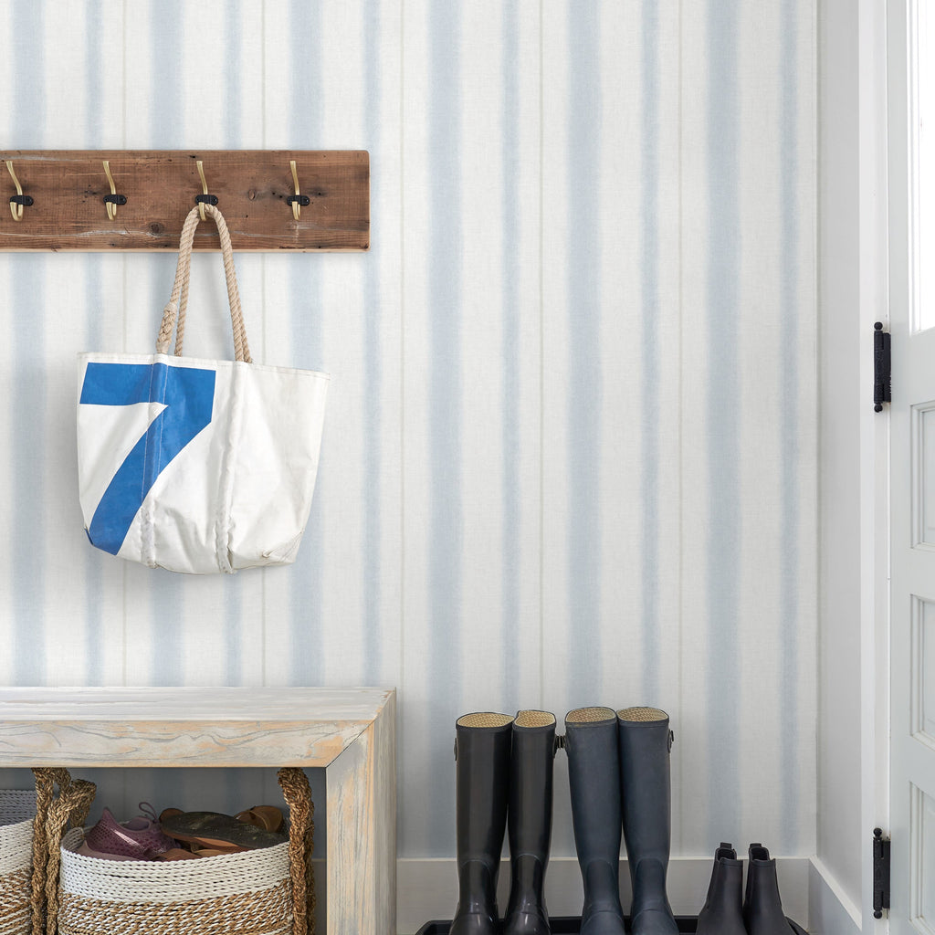 Alena Soft Stripe Wallpaper wallpaper detail or room view