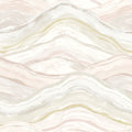 Dorea Striated Waves Wallpaper in Pastel