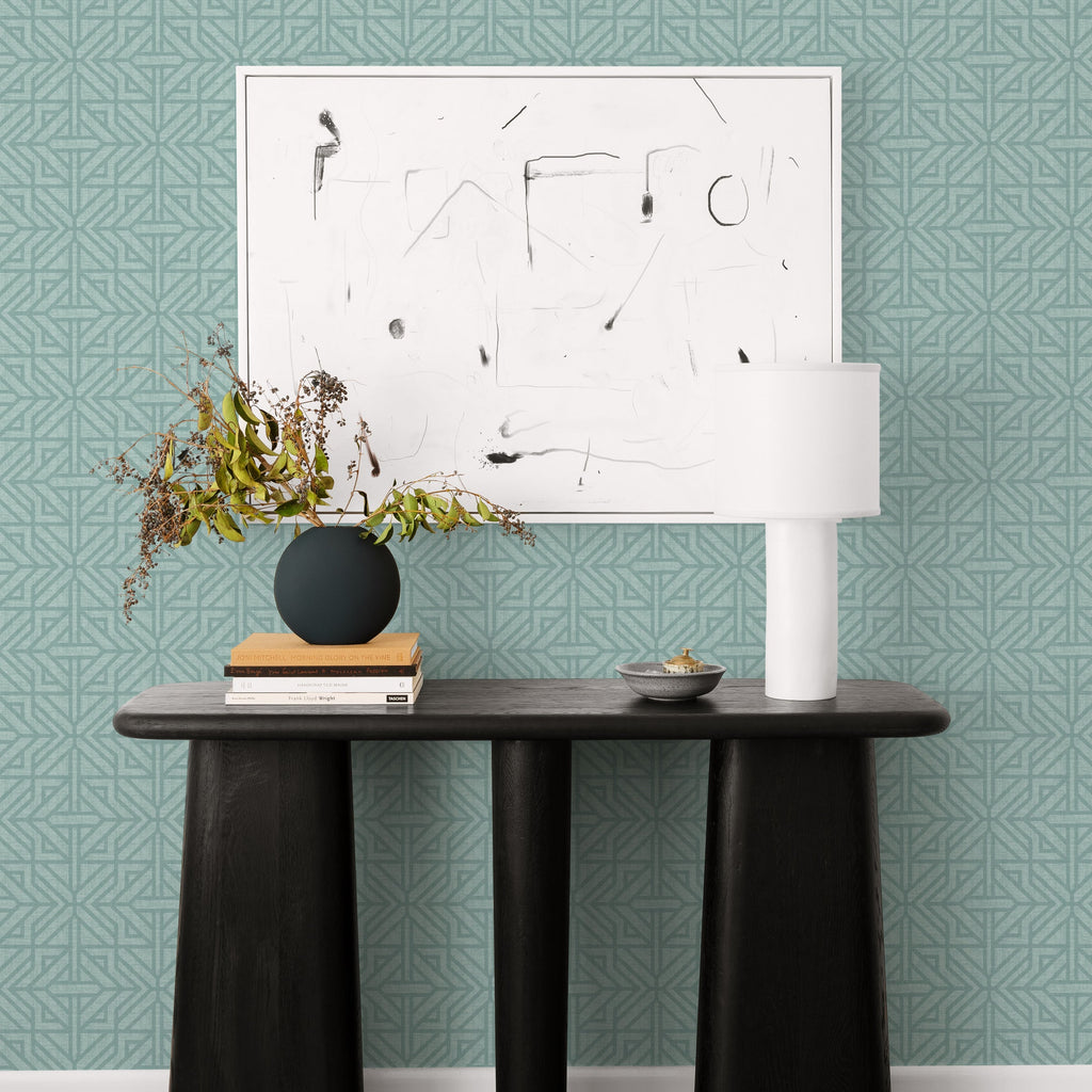 Hesper Geometric Wallpaper wallpaper detail or room view