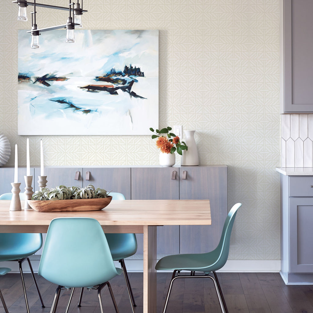 Hesper Geometric Wallpaper wallpaper detail or room view