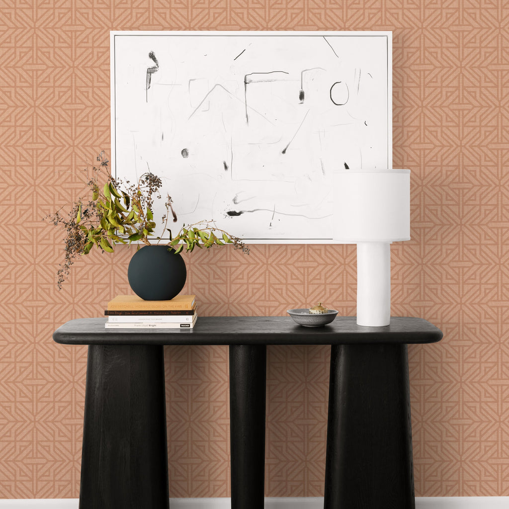Hesper Geometric Wallpaper wallpaper detail or room view