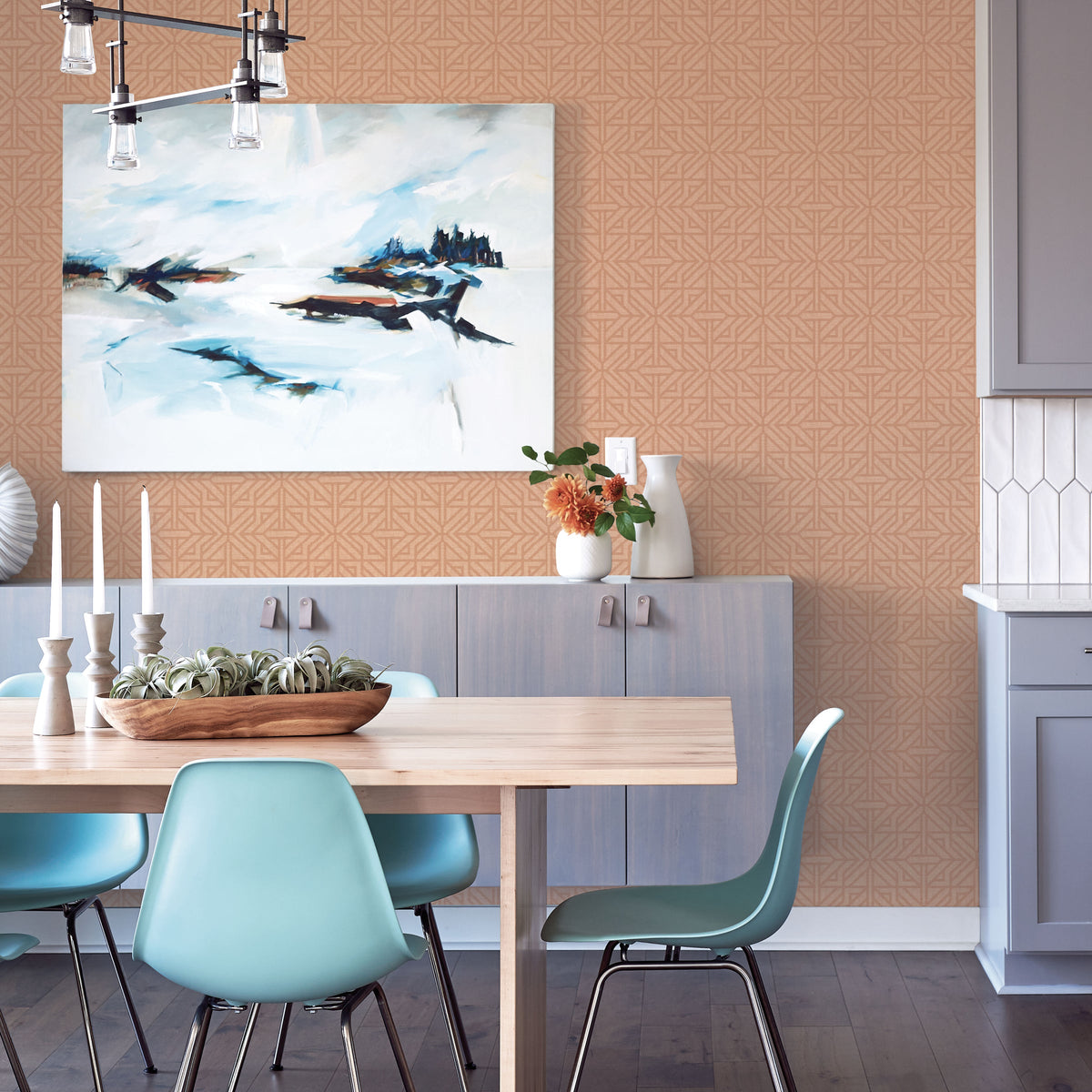 Hesper Geometric Wallpaper wallpaper detail or room view