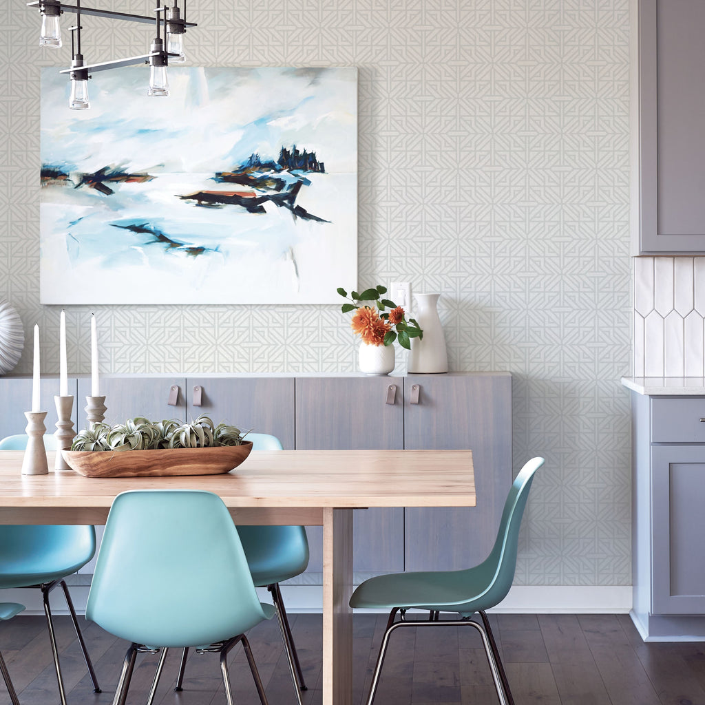 Hesper Geometric Wallpaper wallpaper detail or room view