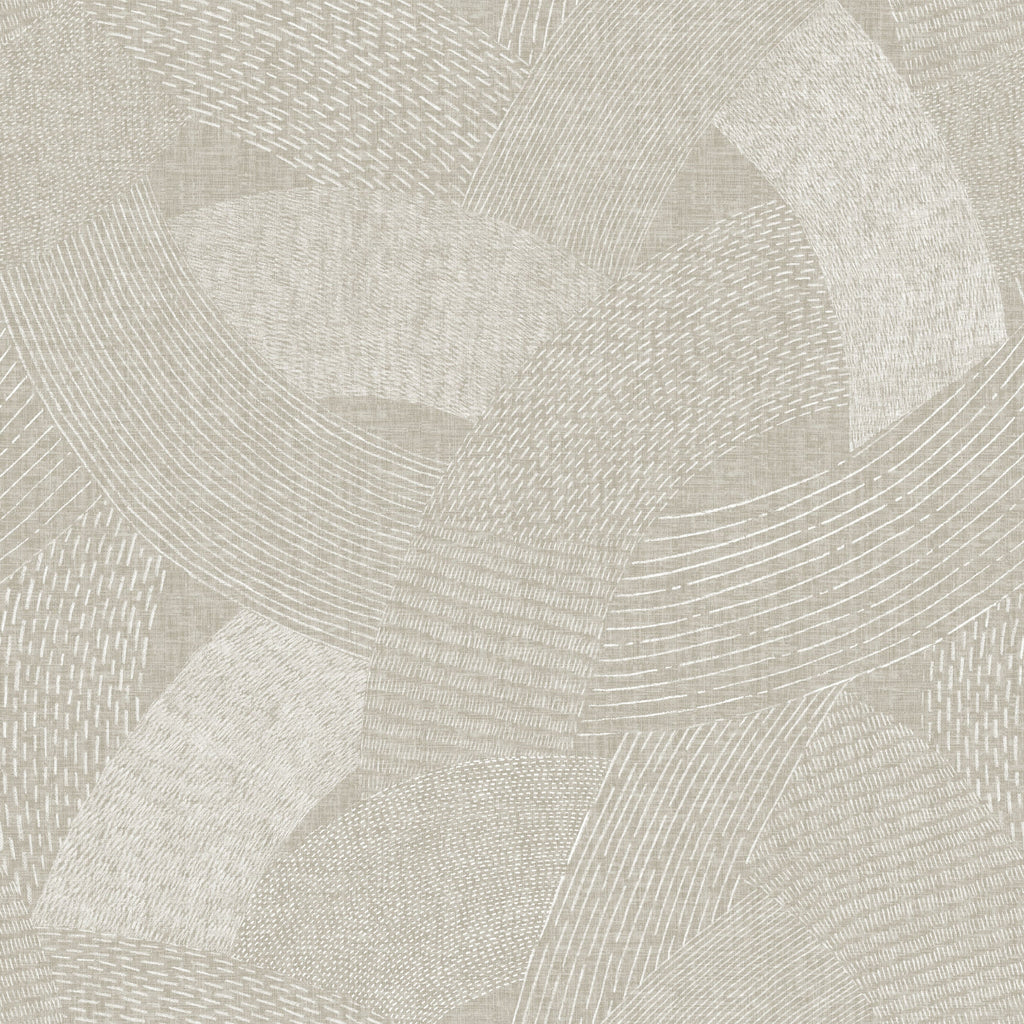 Tania Woven Abstract Wallpaper in Light Brown