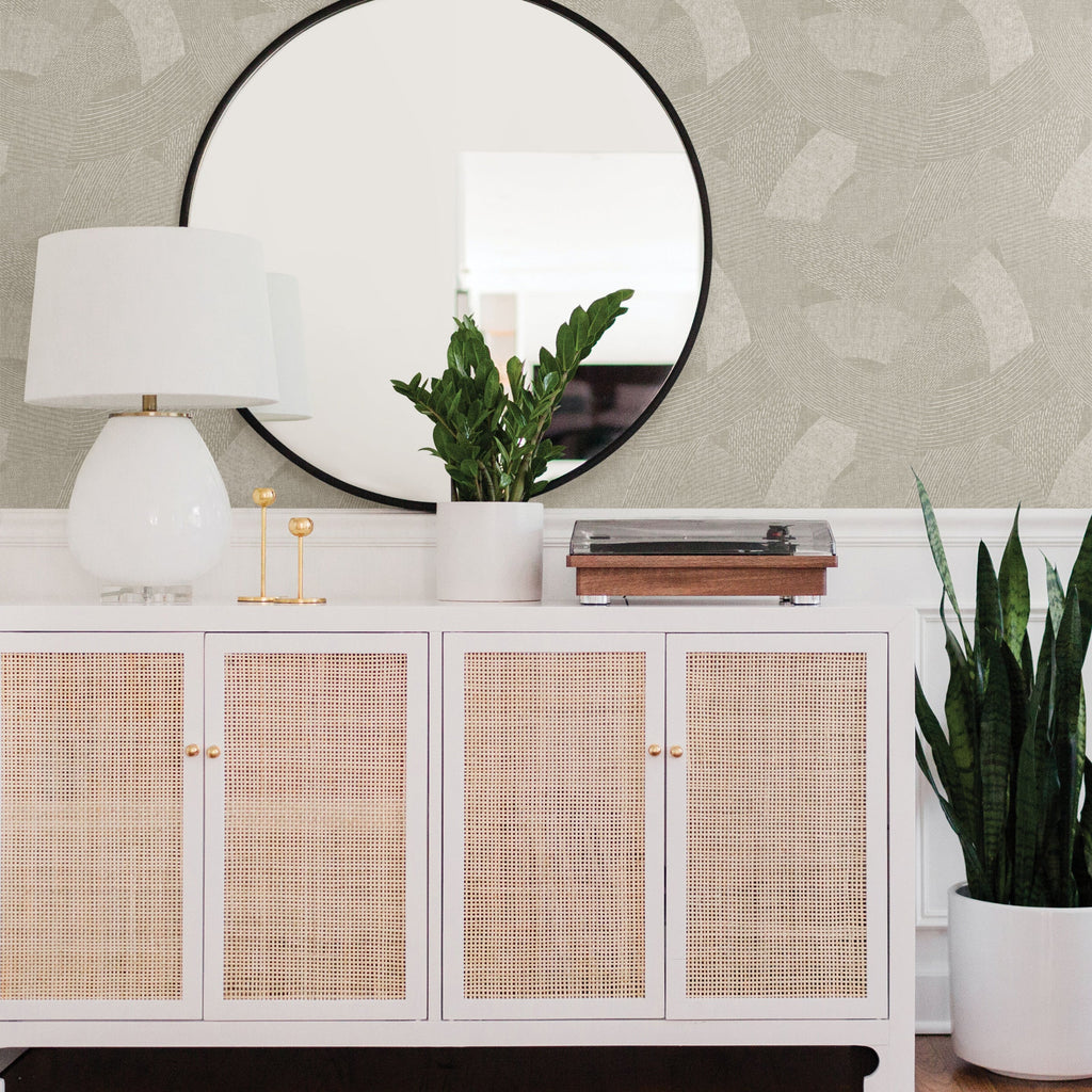 Tania Woven Abstract Wallpaper wallpaper detail or room view