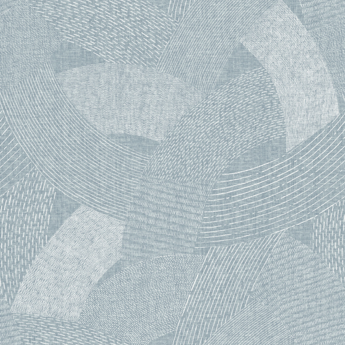 Tania Woven Abstract Wallpaper in Denim