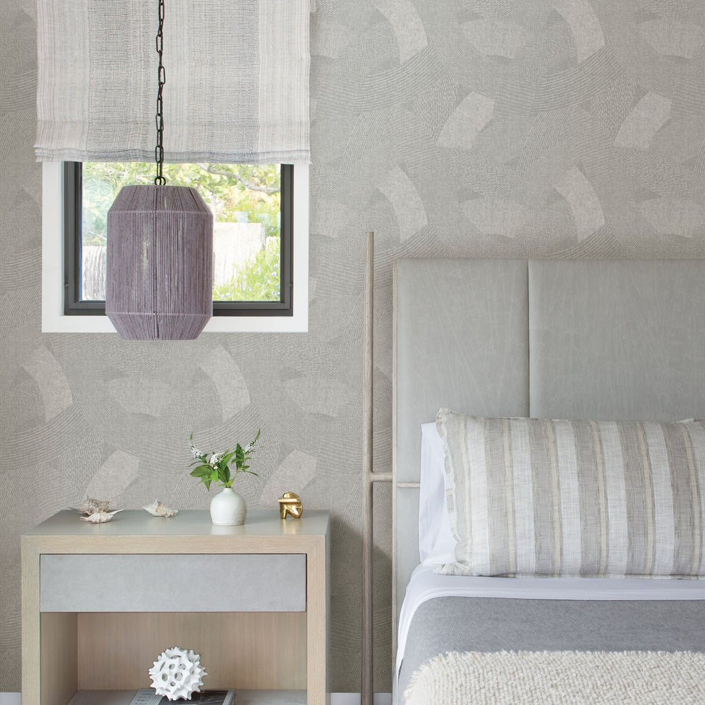 Tania Woven Abstract Wallpaper wallpaper detail or room view