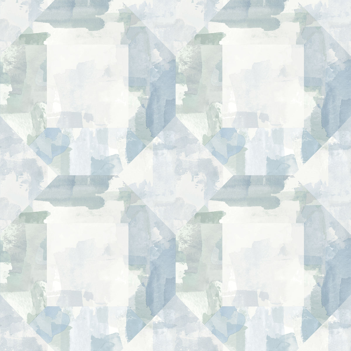 Perrin Gem Geometric Wallpaper in Blue
