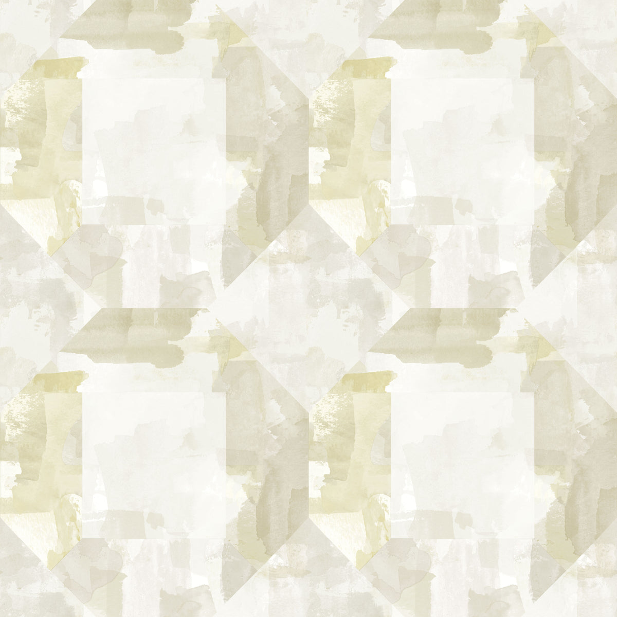 Perrin Gem Geometric Wallpaper in Olive