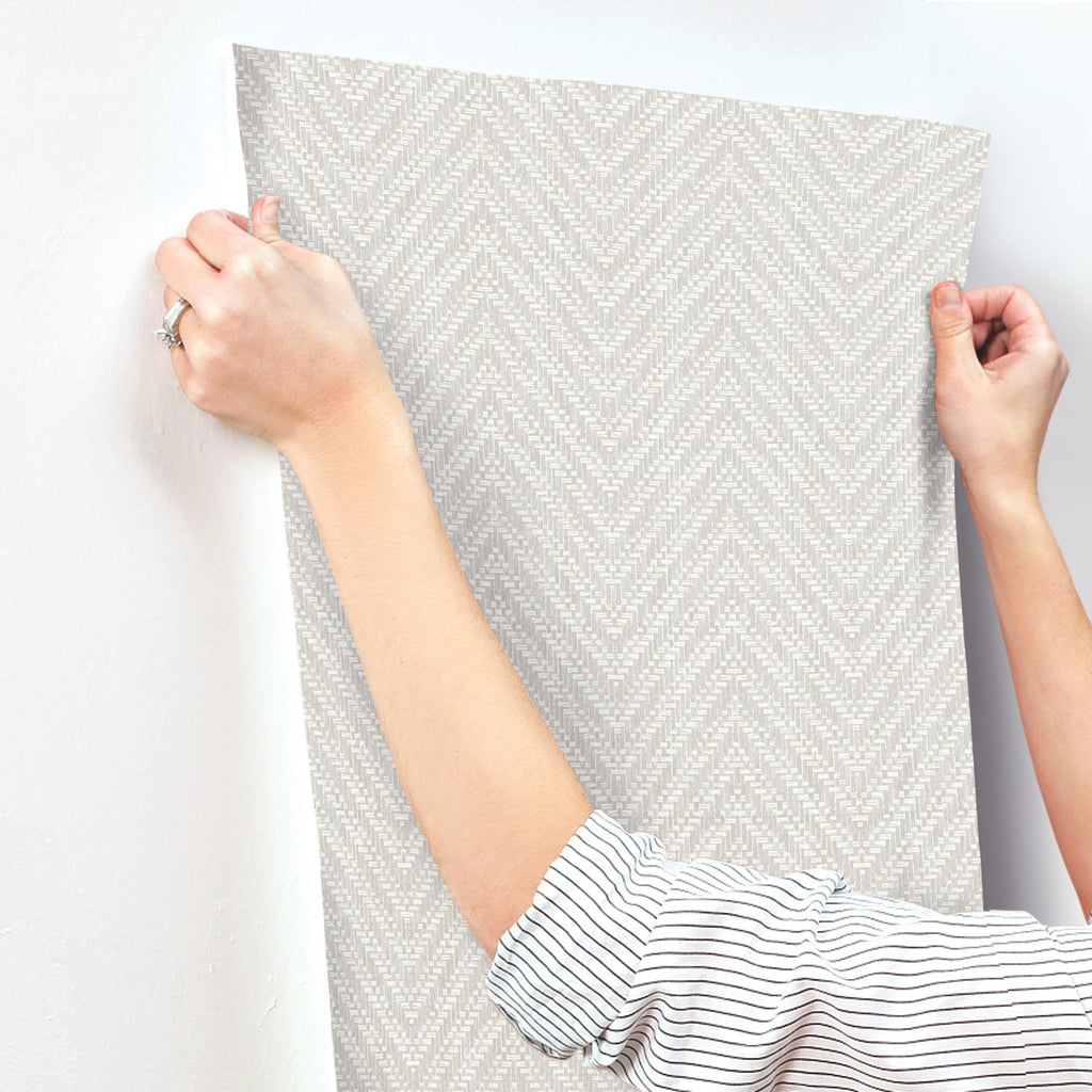 Glynn Chevron Wallpaper wallpaper detail or room view