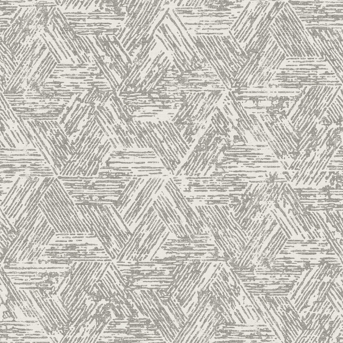 Retreat Quilted Geometric Wallpaper in Charcoal
