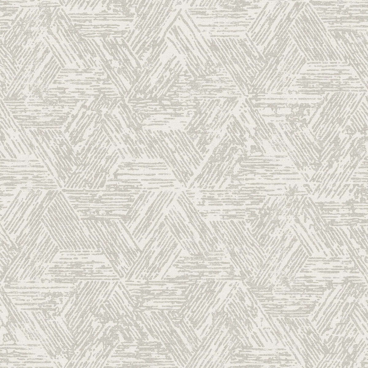 Retreat Quilted Geometric Wallpaper in Grey