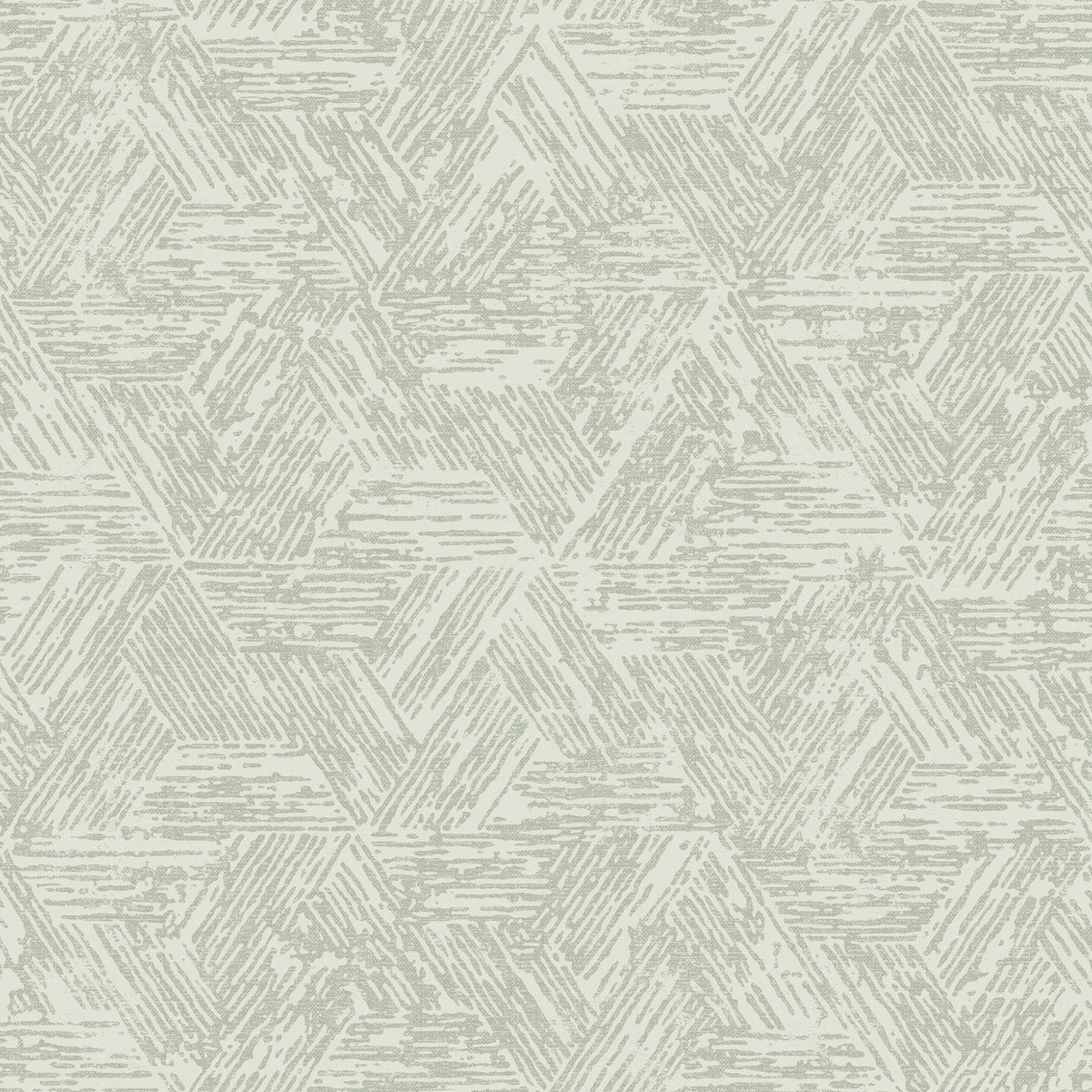 Retreat Quilted Geometric Wallpaper in Sea Green