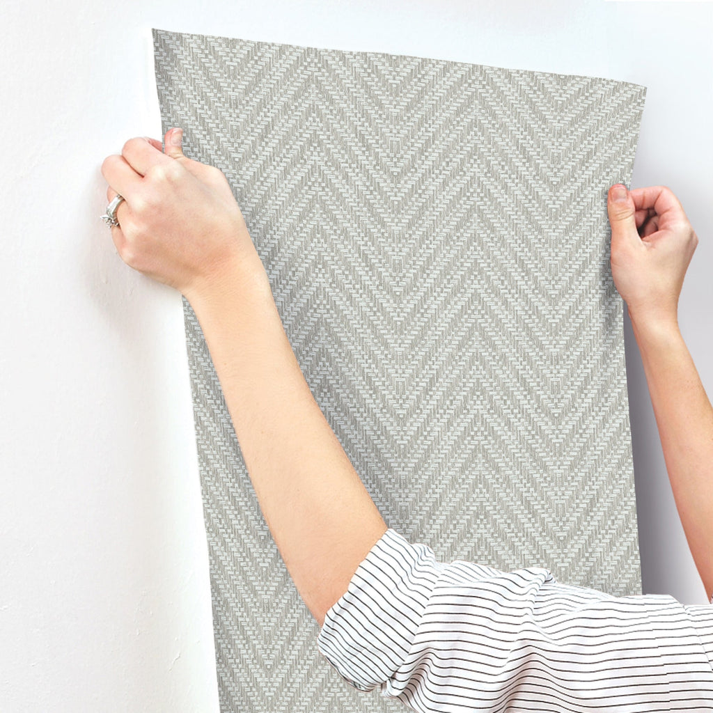 Glynn Chevron Wallpaper wallpaper detail or room view