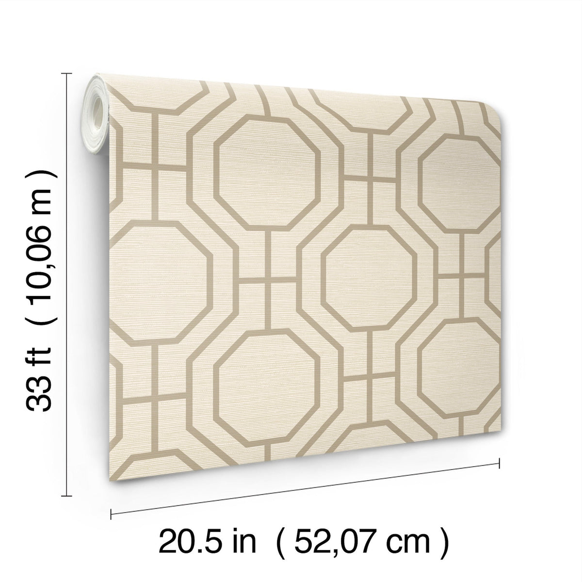 Manor Geometric Trellis Wallpaper wallpaper detail or room view