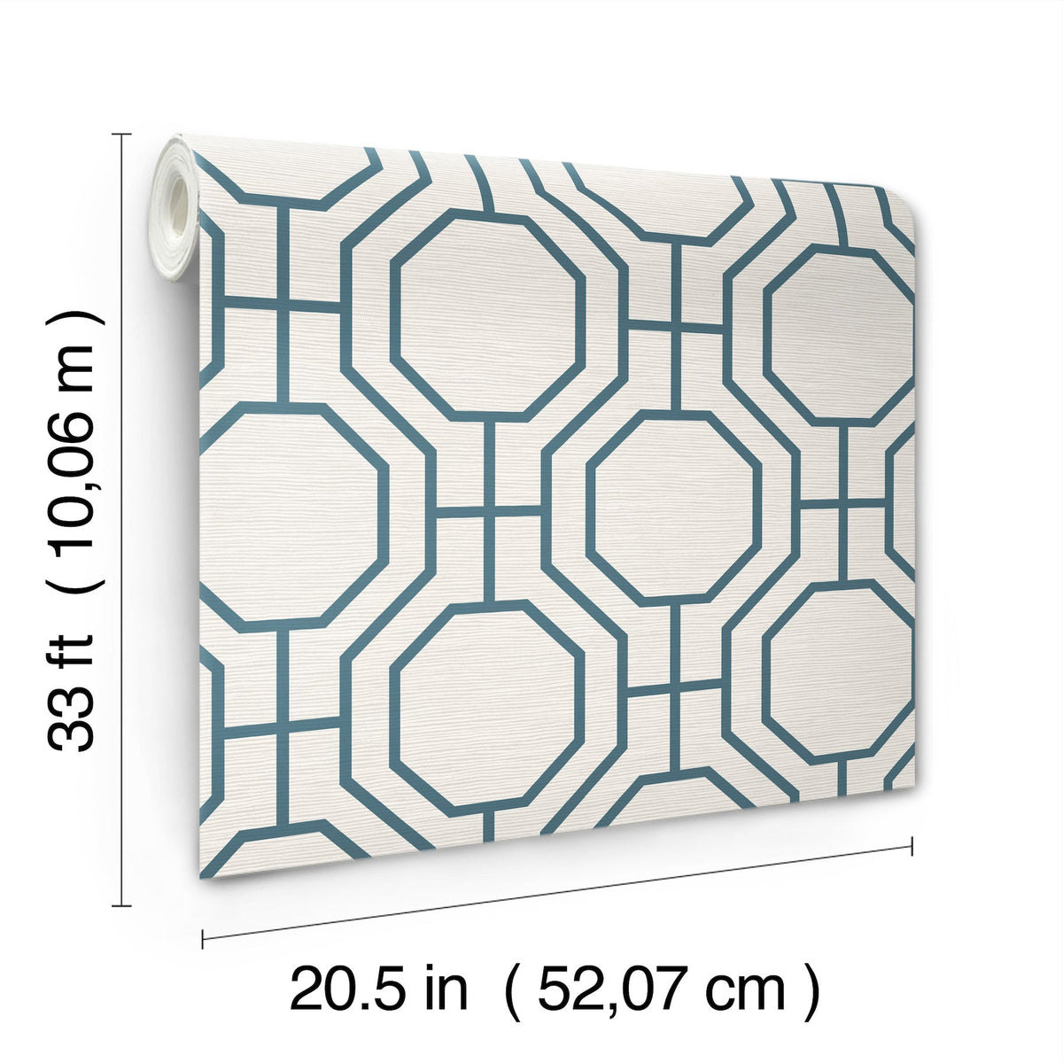 Manor Geometric Trellis Wallpaper wallpaper detail or room view