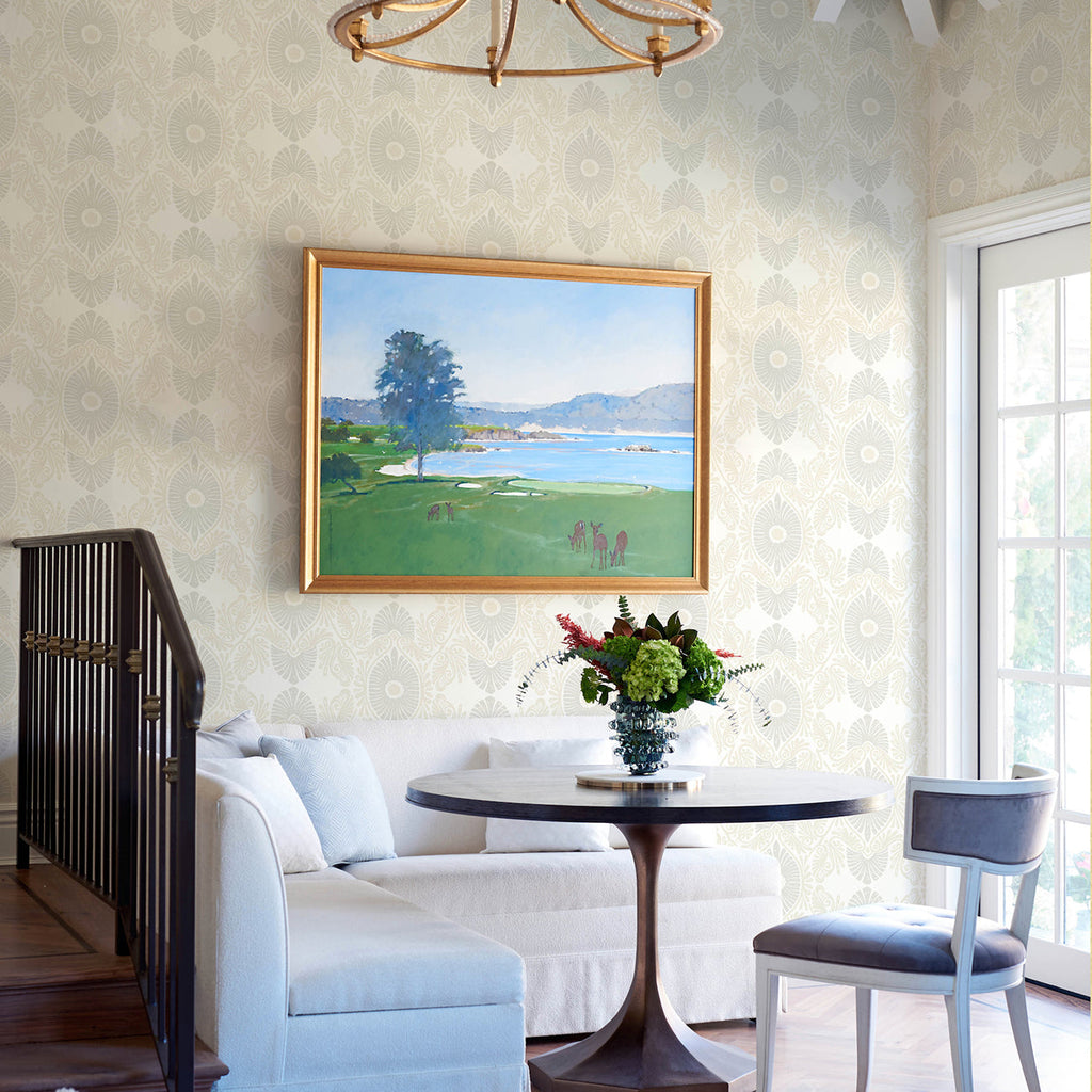 Villa Embellished Ogee Wallpaper wallpaper detail or room view