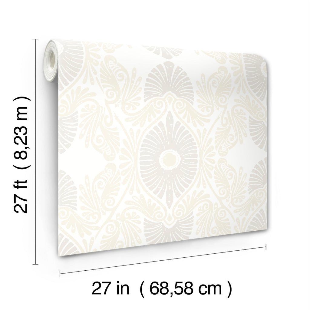 Villa Embellished Ogee Wallpaper wallpaper detail or room view