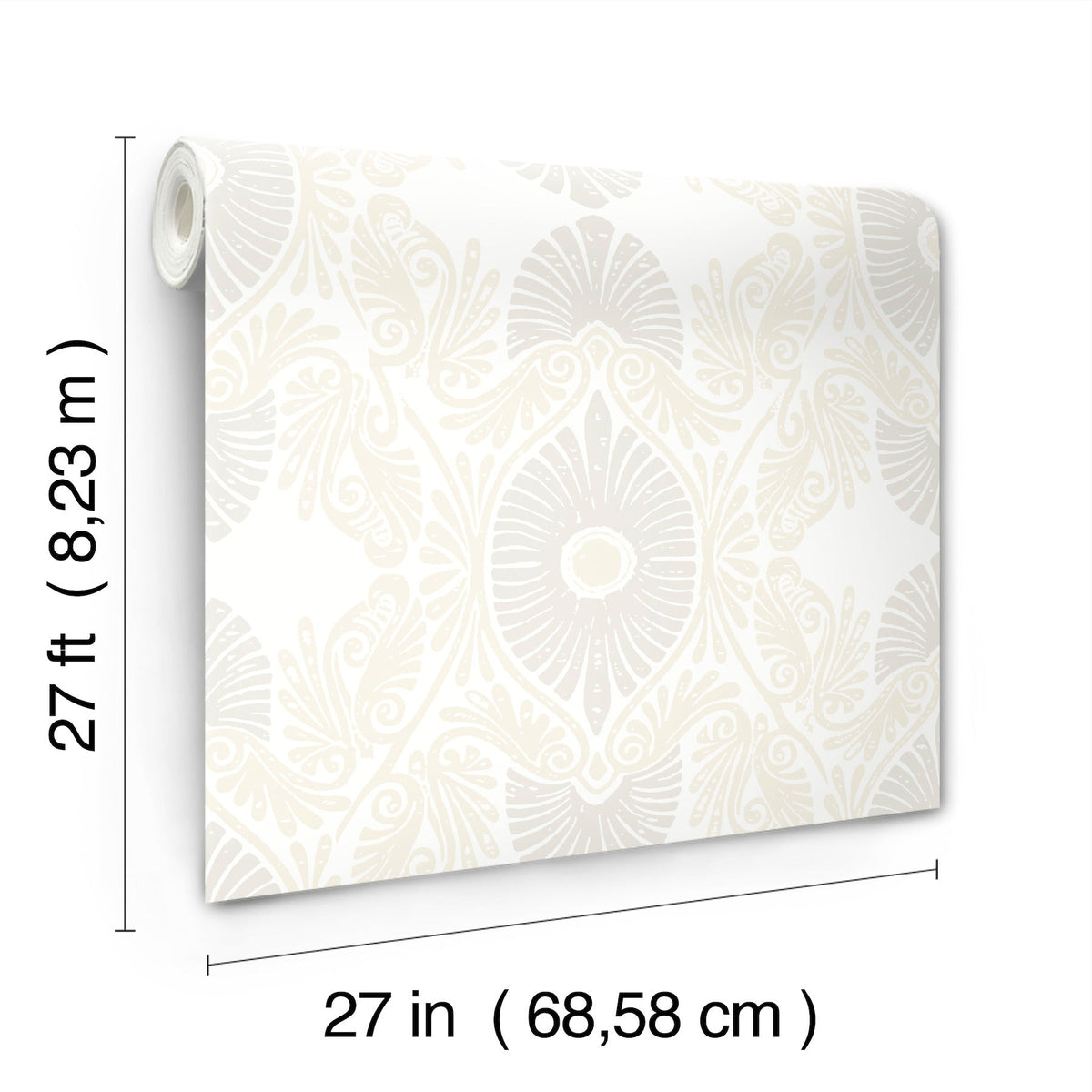 Villa Embellished Ogee Wallpaper wallpaper detail or room view