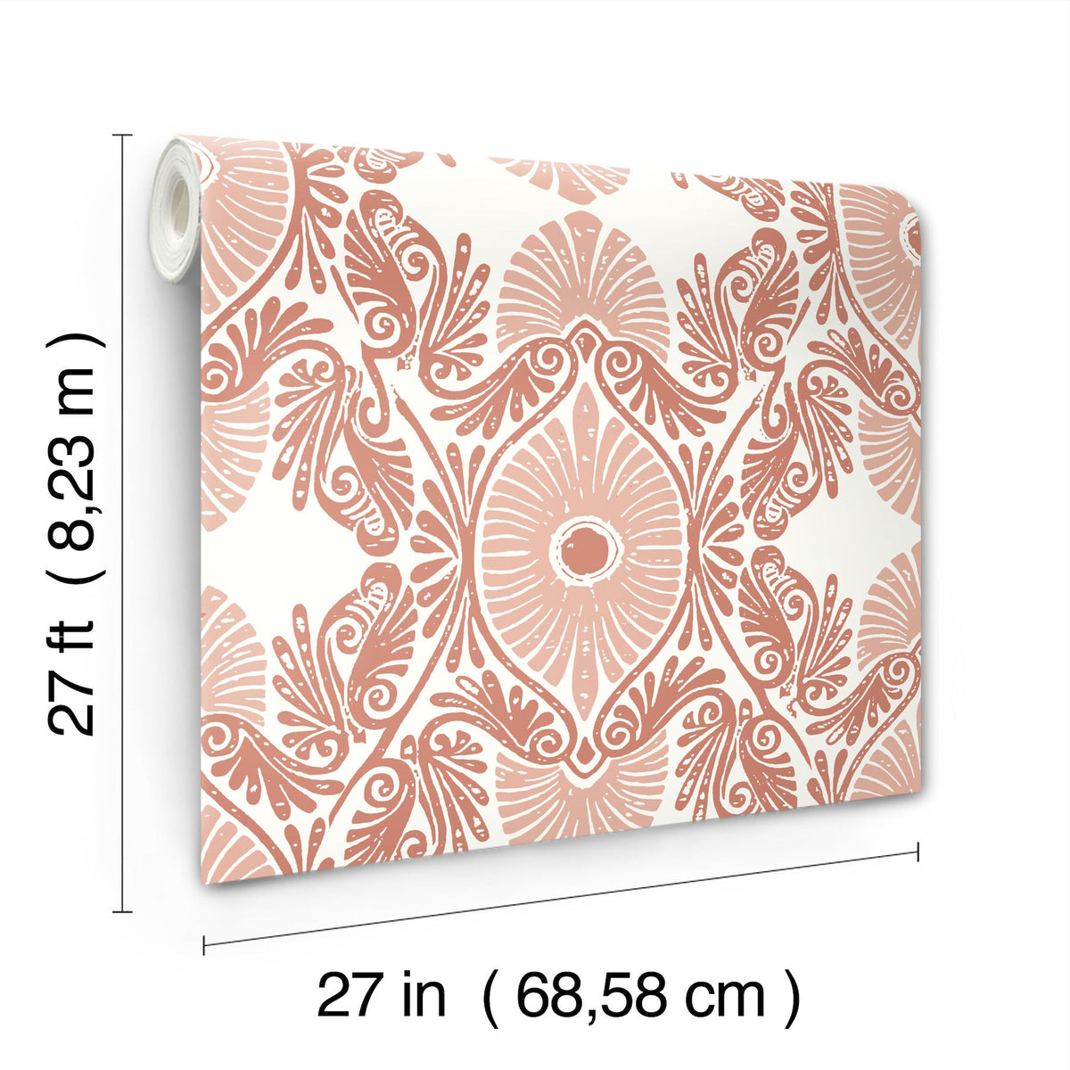 Villa Embellished Ogee Wallpaper wallpaper detail or room view