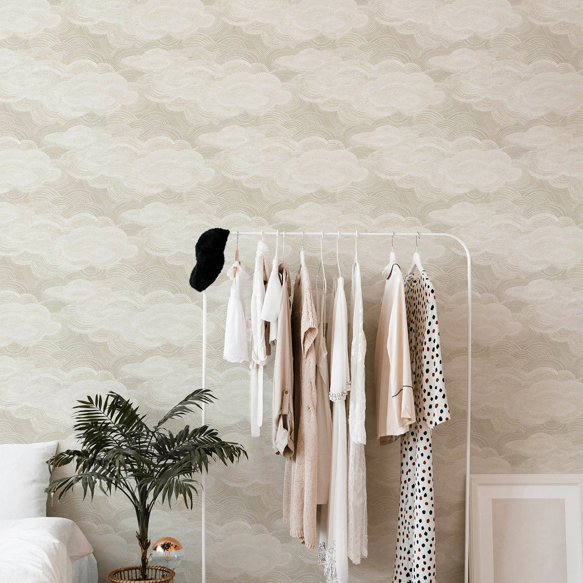 Vision Stipple Clouds Wallpaper wallpaper detail or room view