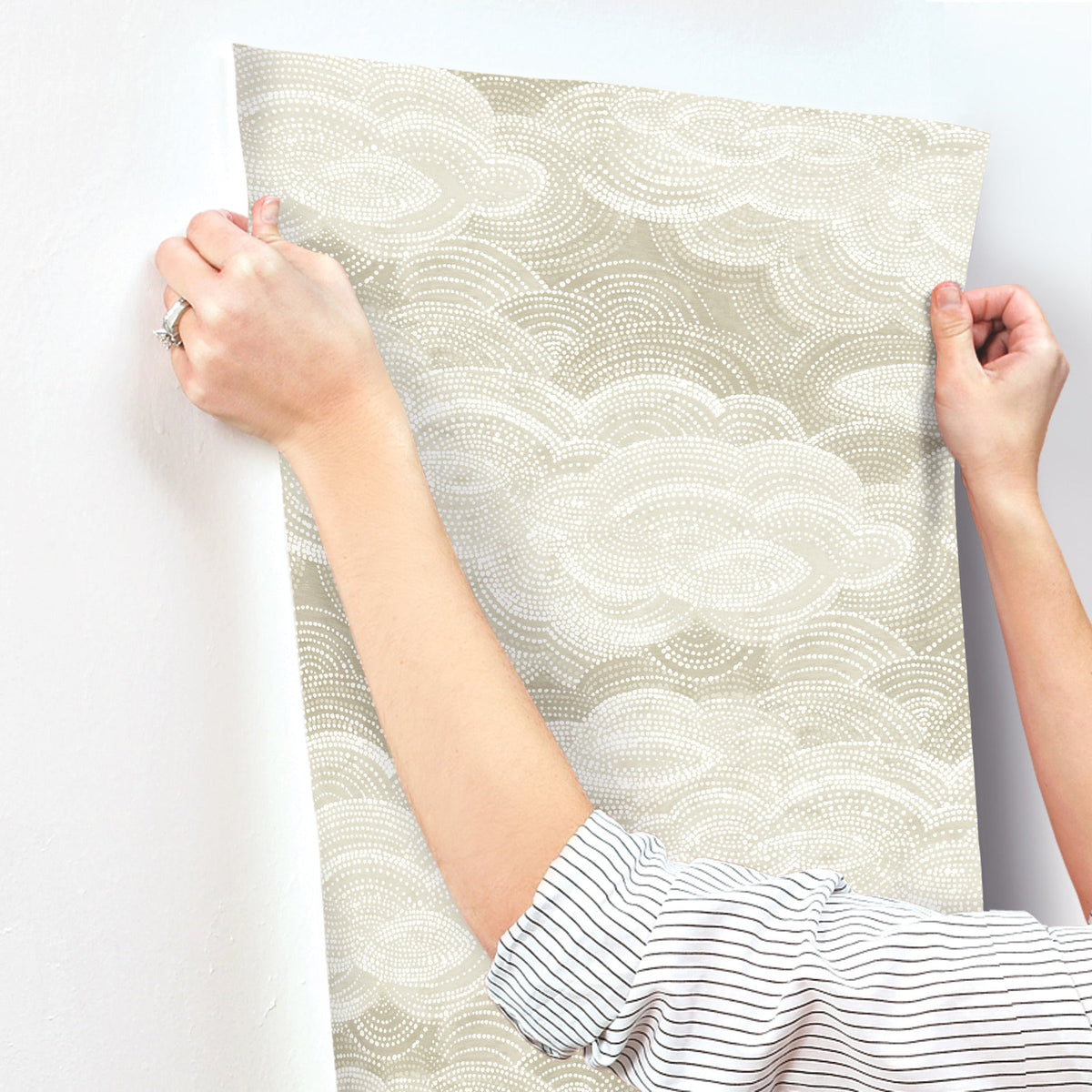 Vision Stipple Clouds Wallpaper wallpaper detail or room view