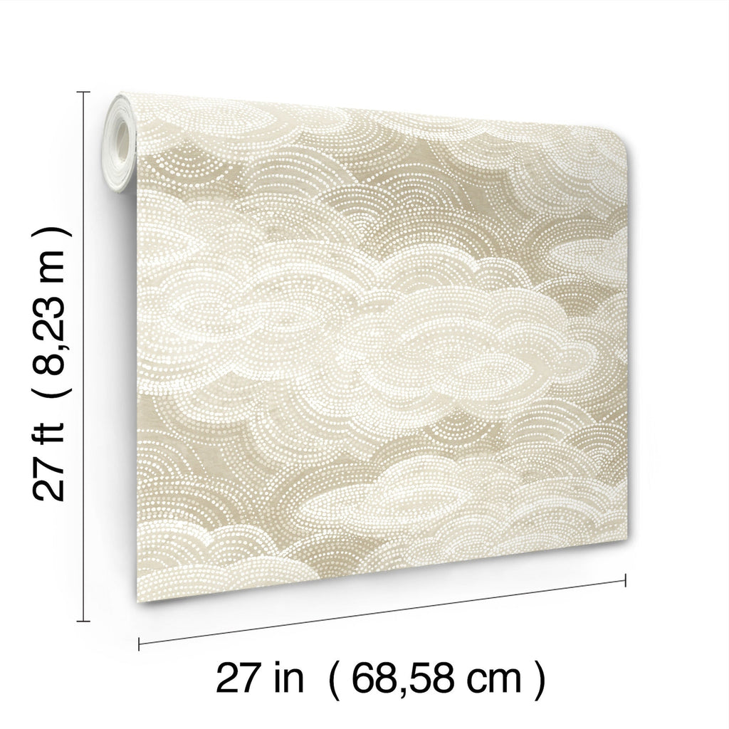 Vision Stipple Clouds Wallpaper wallpaper detail or room view