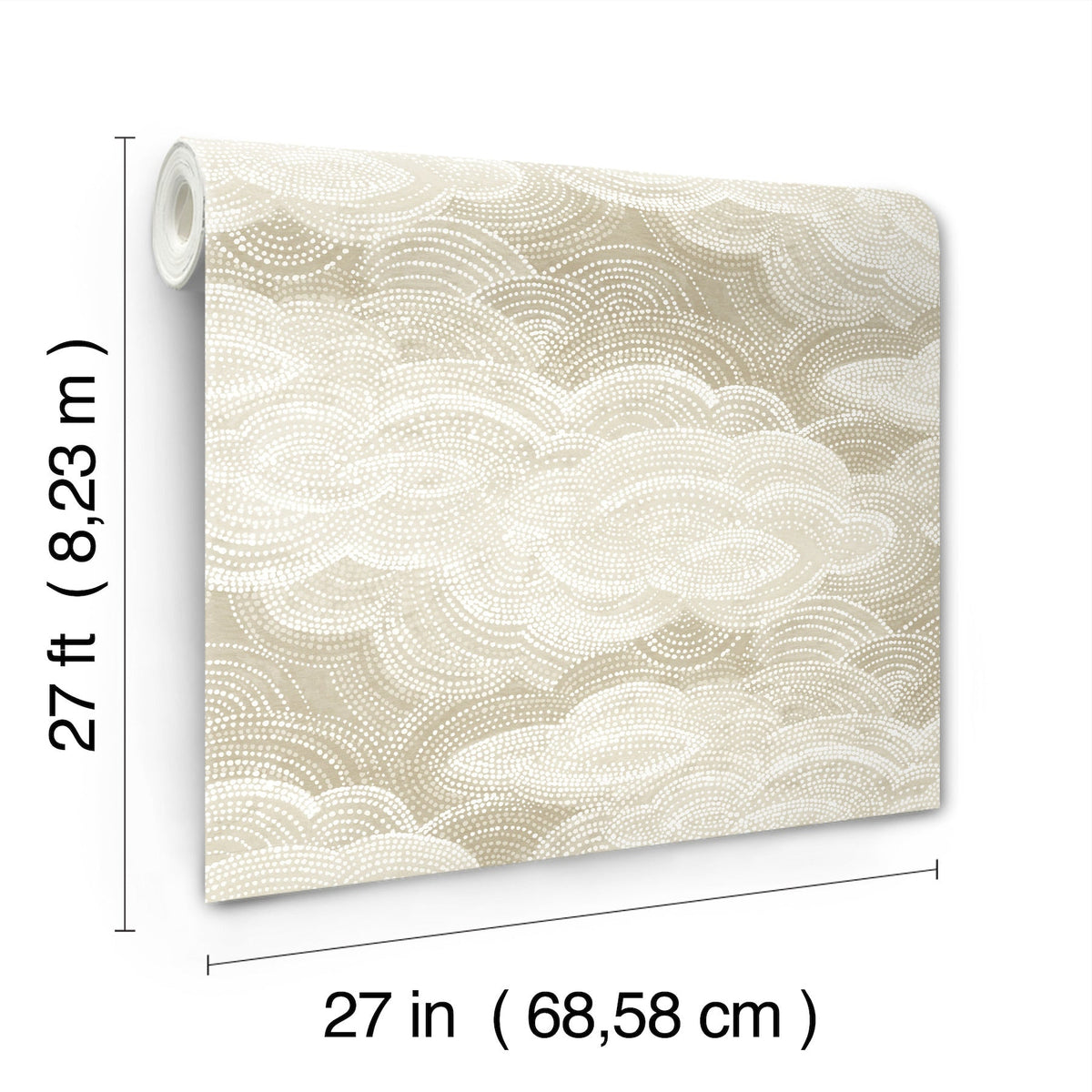 Vision Stipple Clouds Wallpaper wallpaper detail or room view
