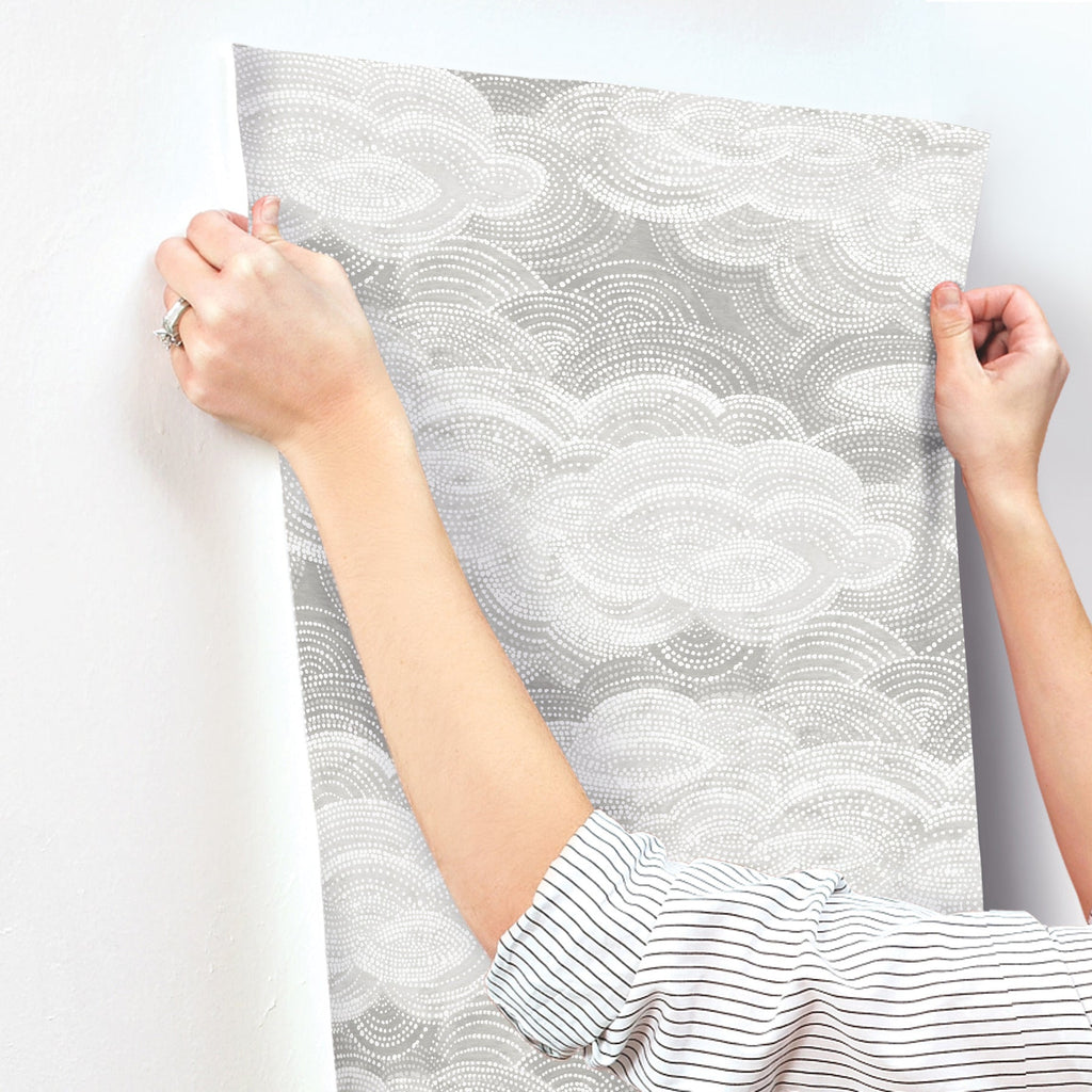 Vision Stipple Clouds Wallpaper wallpaper detail or room view