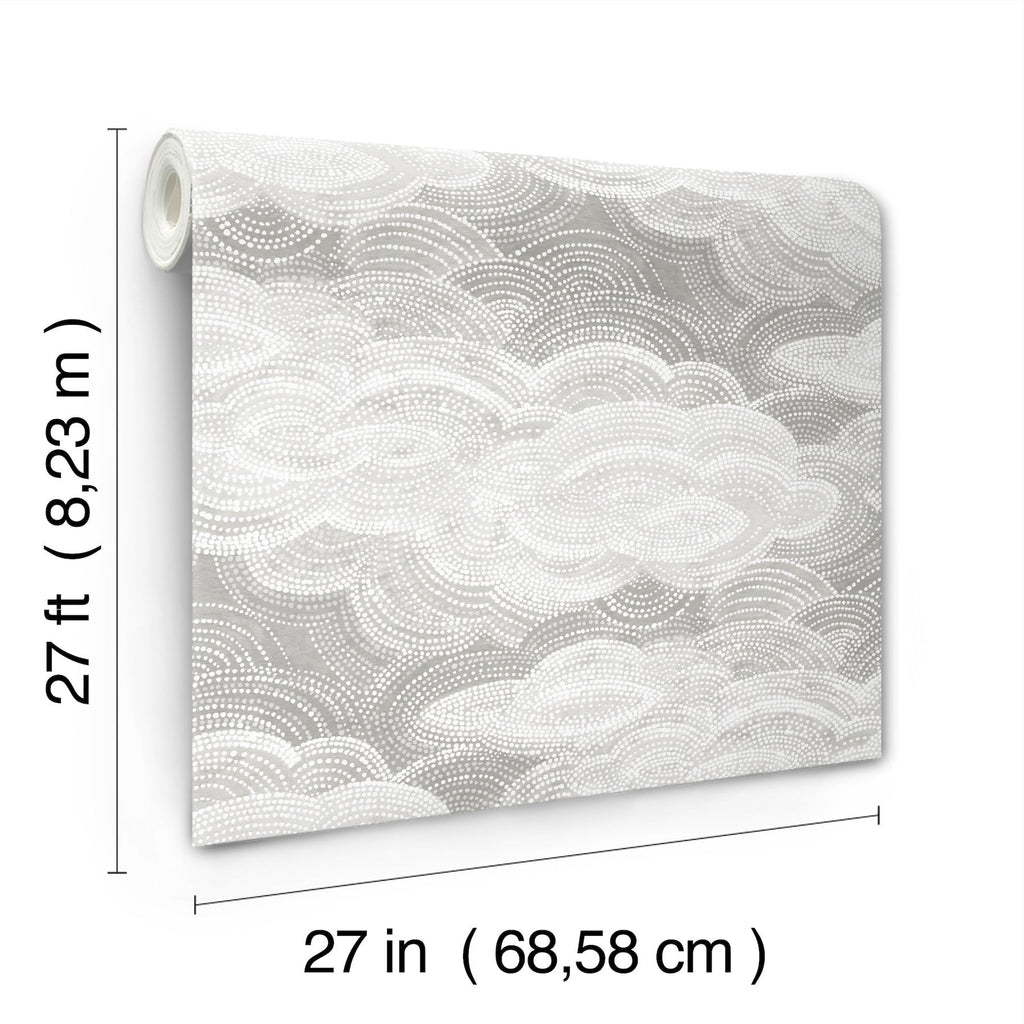 Vision Stipple Clouds Wallpaper wallpaper detail or room view