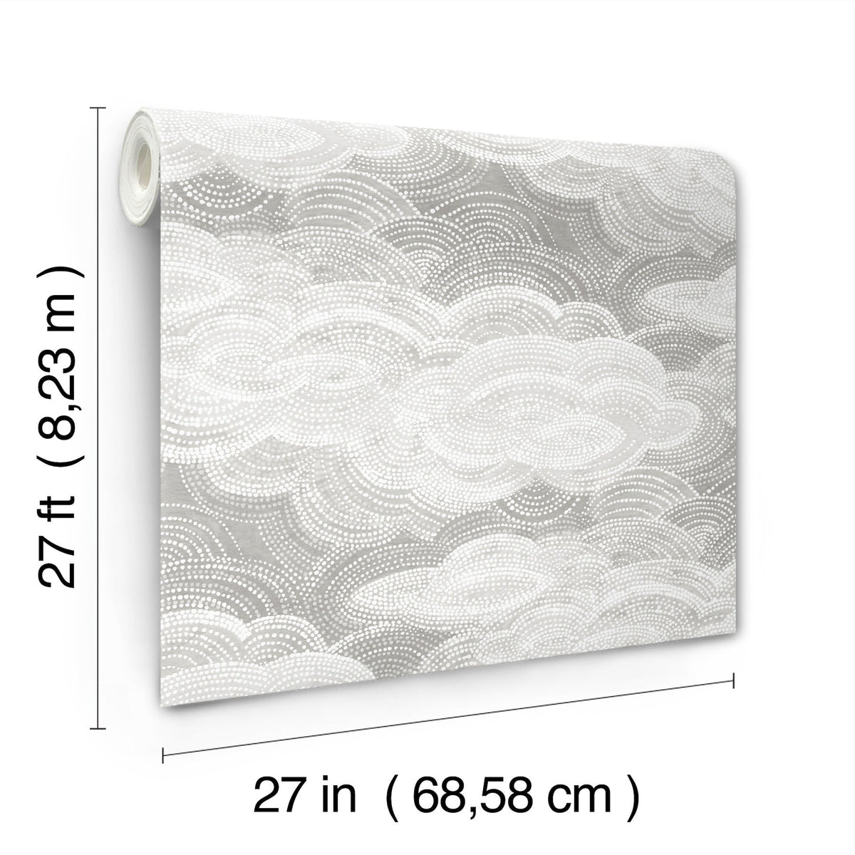 Vision Stipple Clouds Wallpaper wallpaper detail or room view