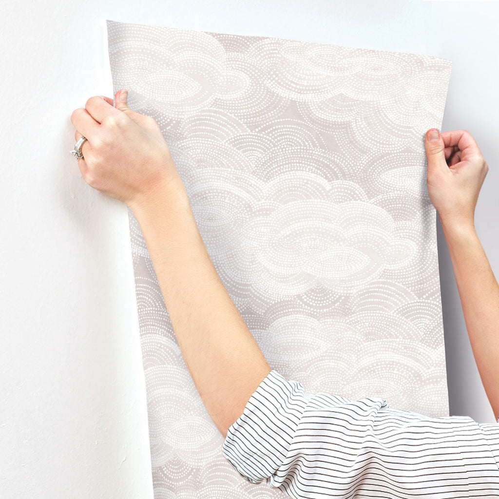 Vision Stipple Clouds Wallpaper wallpaper detail or room view