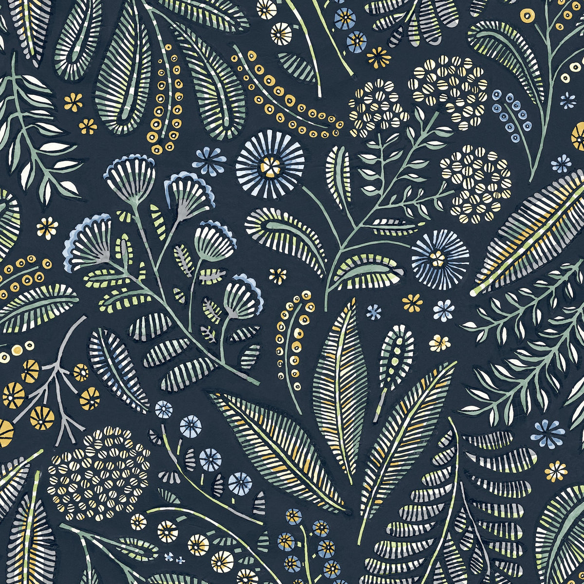 Briar Floral Wallpaper wallpaper detail or room view